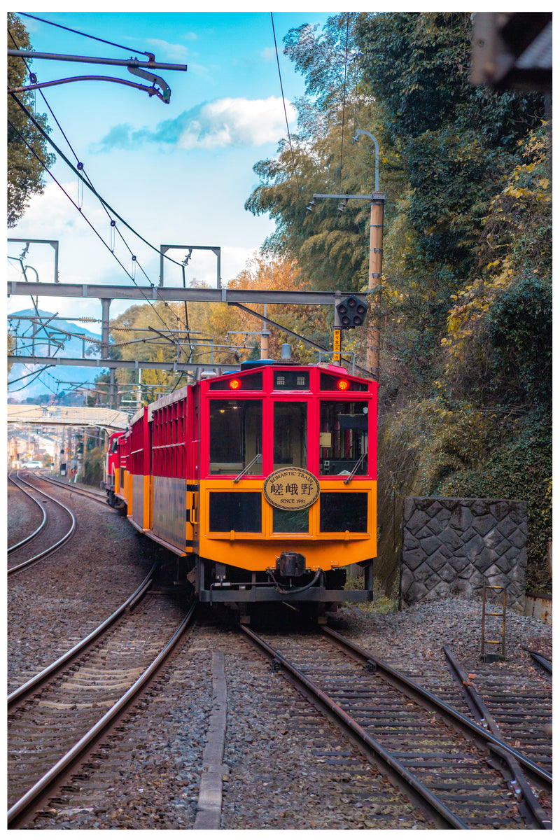 Decorativo Tren rojo y amarillo