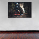 Cuadro Decorativo Tren en el bosque de pinos