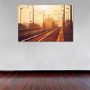 Cuadro Decorativo Tren en el atardecer