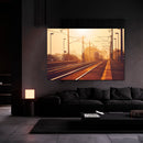 Cuadro Decorativo Tren en el atardecer