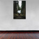 Cuadro Decorativo Tren de vapor en el bosque