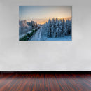 Cuadro Decorativo Tren en la nieve