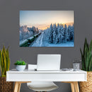 Cuadro Decorativo Tren en la nieve