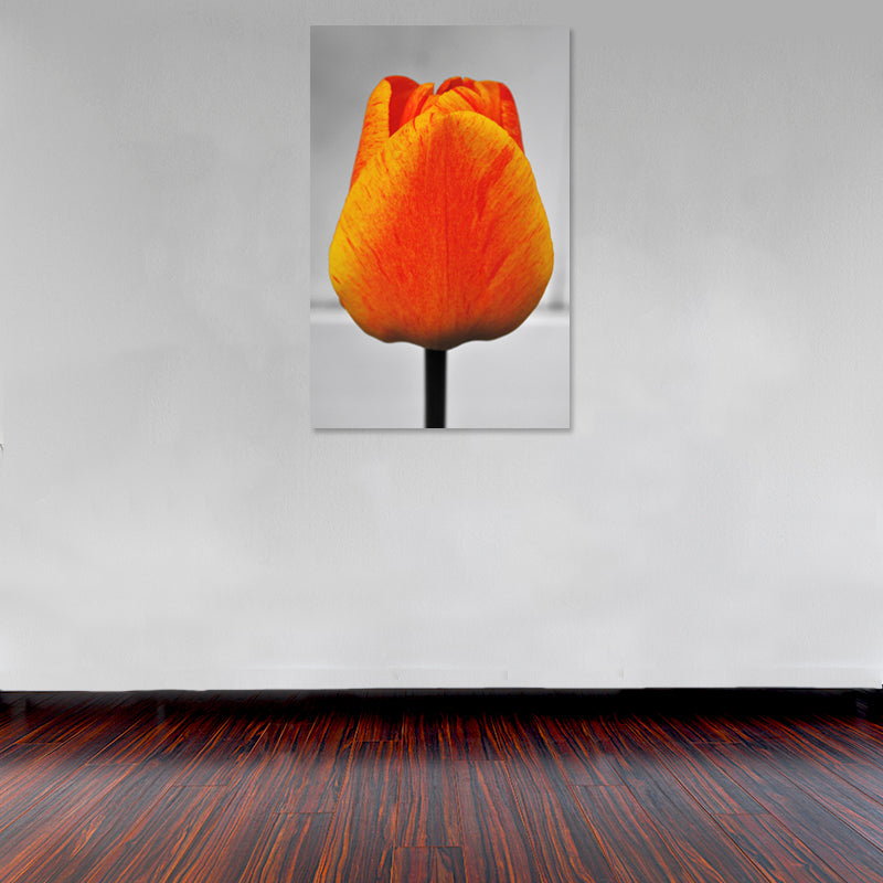 Cuadro Decorativo Minimalista, tulipán rojizo