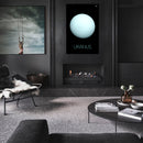 Cuadro Decorativo Espacial, planeta Urano
