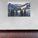 Cuadro Decorativo Invierno, valle de pinos