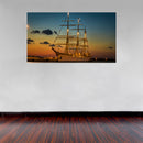 Cuadro Decorativo Velero iluminado