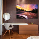 Cuadro Decorativo Carro a Velocidad por carretera