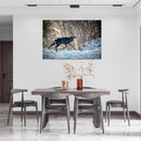 Cuadro Decorativo Invierno, venado en la nieve