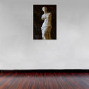 Cuadro Decorativo Monumento, La Venus de Milo, fondo negro