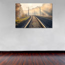 Cuadro Decorativo Curva vía del tren