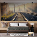 Cuadro Decorativo Curva vía del tren