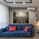 Cuadro Decorativo Vía del tren en la niebla