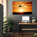 Cuadro Decorativo Volando en puesta de sol