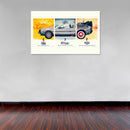 Cuadro Decorativo Película Volver al futuro, infografía