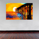 Cuadro Decorativo, Paisaje Muelle Abstracto