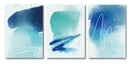 Set Decorativo 3 Cuadros Azul