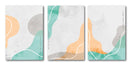Set Decorativo 3 Cuadros Gris Verde
