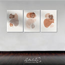 Set Decorativo 3 Cuadros Cafe