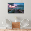 Cuadro Decorativo Paisaje Atardecer muelle