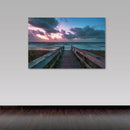 Cuadro Decorativo Paisaje Atardecer muelle