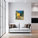 Cuadro Decorativo Terraza de café por la noche