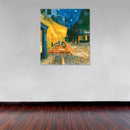 Cuadro Decorativo Terraza de café por la noche