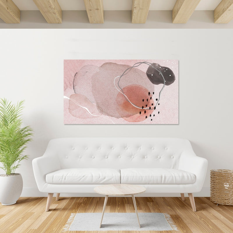 Cuadro Decorativo, Arte abstracto rosa