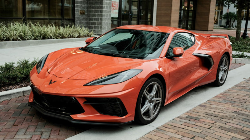 Decorativo Motor Lovers, Corvette naranja