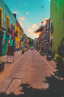Cuadro Decorativo México Calle colorida