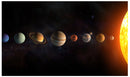 Cuadro Decorativo Espacial Sistema Solar