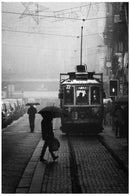 Cuadro Decorativo Tranvía, blanco y negro