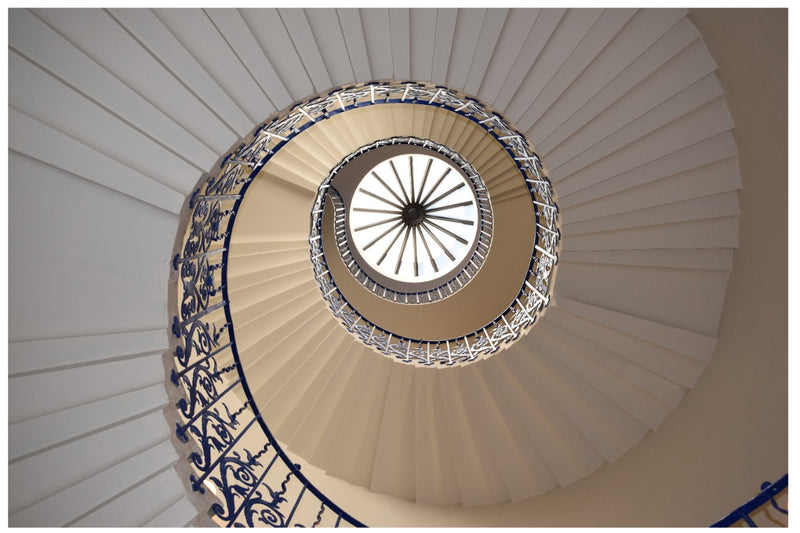 Cuadro Decorativo de Arte, escaleras en espiral