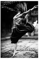 Decorativo, bailarina blanco y negro