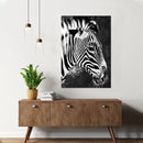 Cuadro Decorativo cebra blanco y negro