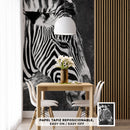 Cuadro Decorativo cebra blanco y negro