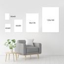 Cuadro Decorativo Abstracto, Pinceladas beige