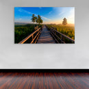 Cuadro Decorativo Camino de Madera