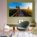 Cuadro Decorativo Camino de Madera