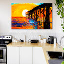 Cuadro Decorativo, Paisaje Muelle Abstracto