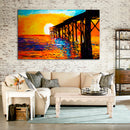 Cuadro Decorativo, Paisaje Muelle Abstracto