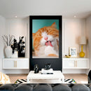 Cuadro Decorativo Gato naranja