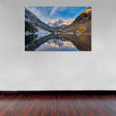 Cuadro Decorativo Invierno, lago de la montaña