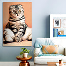 Cuadro Decorativo Gato Sentado