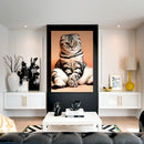 Cuadro Decorativo Gato Sentado