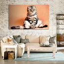 Cuadro Decorativo Gato Sentado