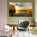 Cuadro Decorativo Paisaje, Atardecer en el río